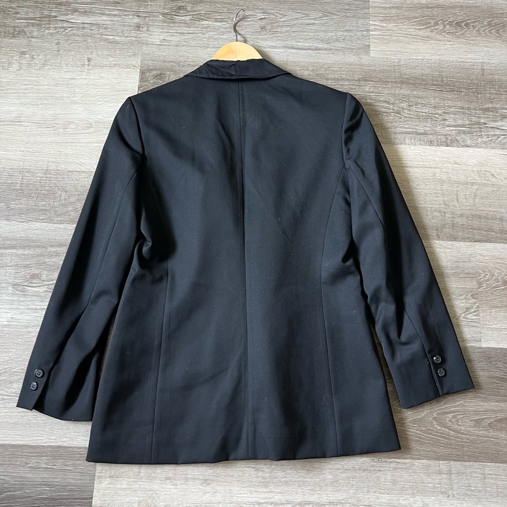 Pendleton Merino Wool Black One Button Blazer 4p - image 2